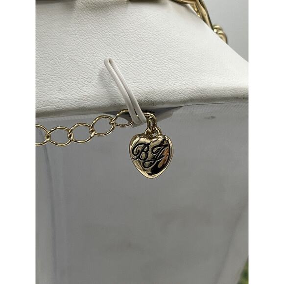 Betsey Johnson Modern Red Pink Mixed Heart & Bead Shapes Statement Necklace - Picture 8 of 16